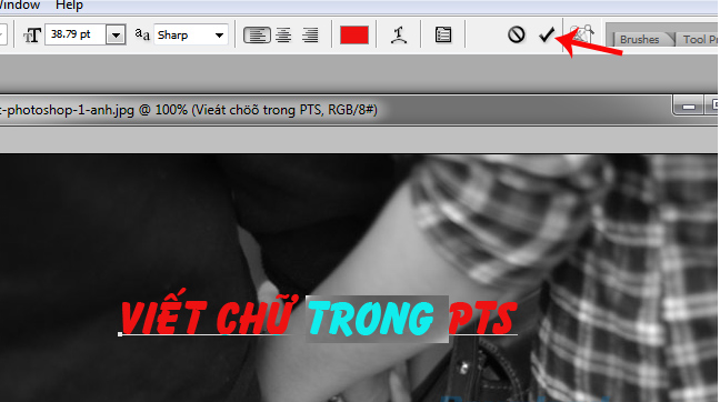 Hướng dẫn viết chữ và chỉnh sửa chữ trong Photoshop