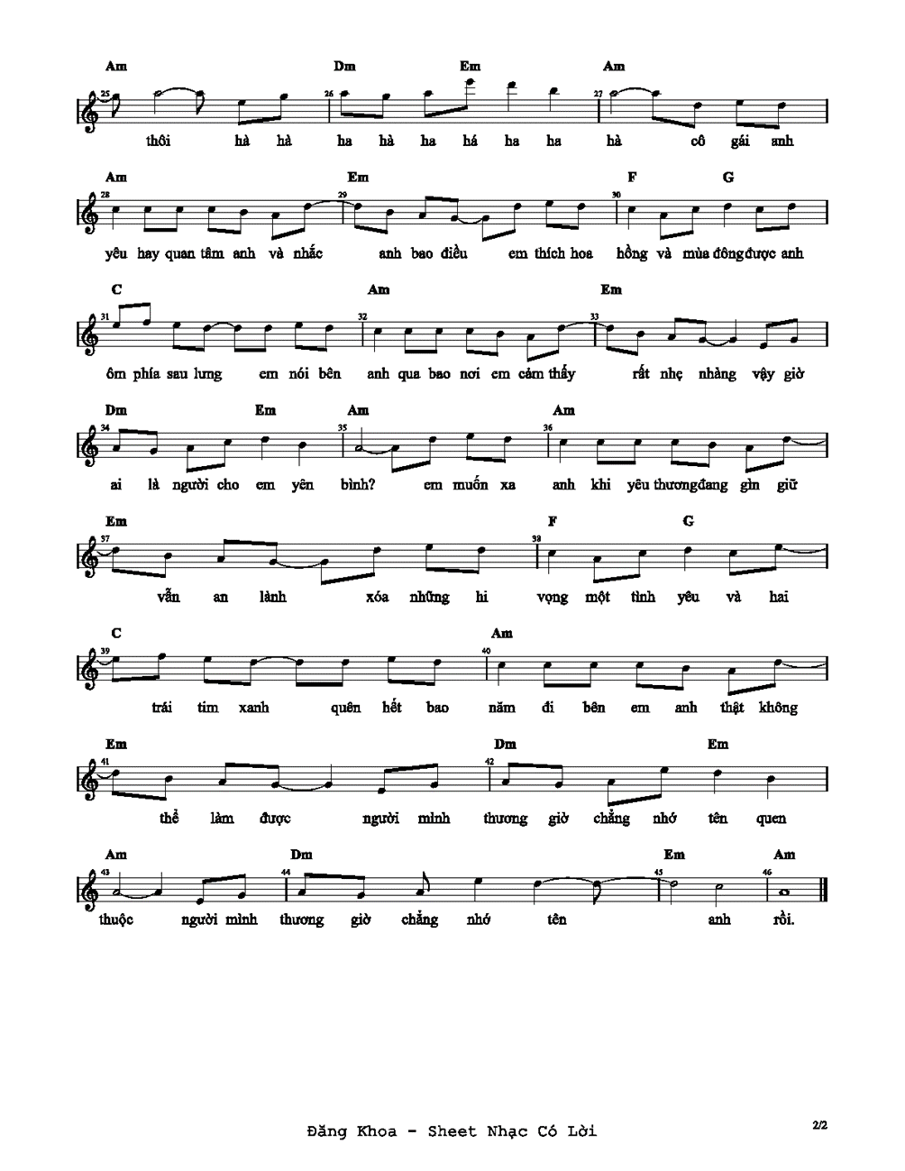 Ai là người thương em (lời bài hát, lyric chính xác nhất)