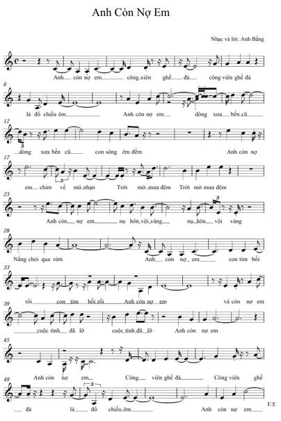 Anh còn nợ em (lời bài hát, lyric chính xác nhất)