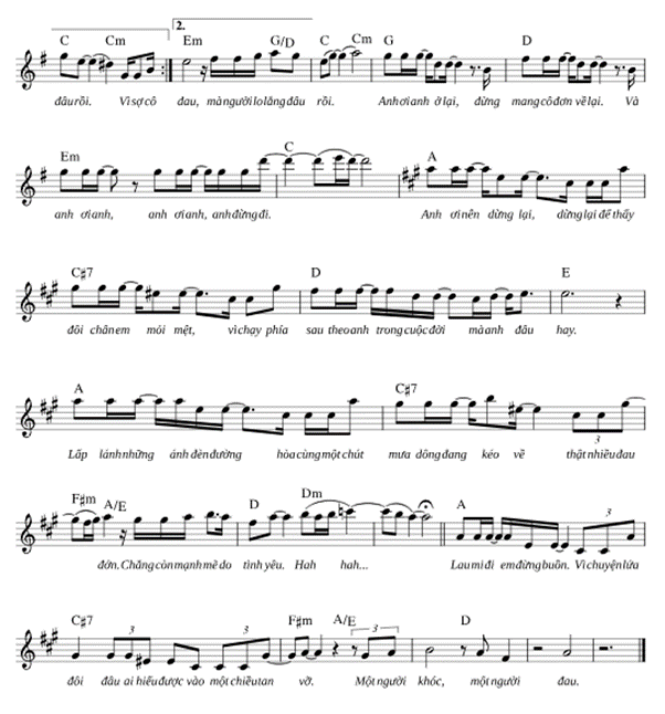 Anh ơi ở lại (lời bài hát, lyric chính xác nhất)