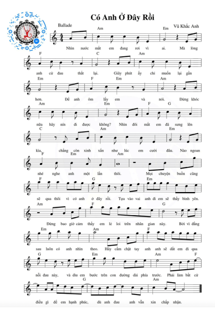 Có anh đây rồi (lời bài hát, lyric chính xác nhất)