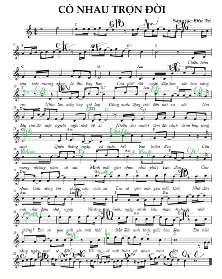 Có nhau trọn đời (lời bài hát, lyric chính xác nhất)