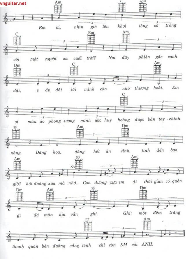 Con đường xưa em đi (lời bài hát, lyric chính xác nhất)