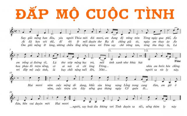 Đắp mộ cuộc tình (lời bài hát, lyric chính xác nhất)