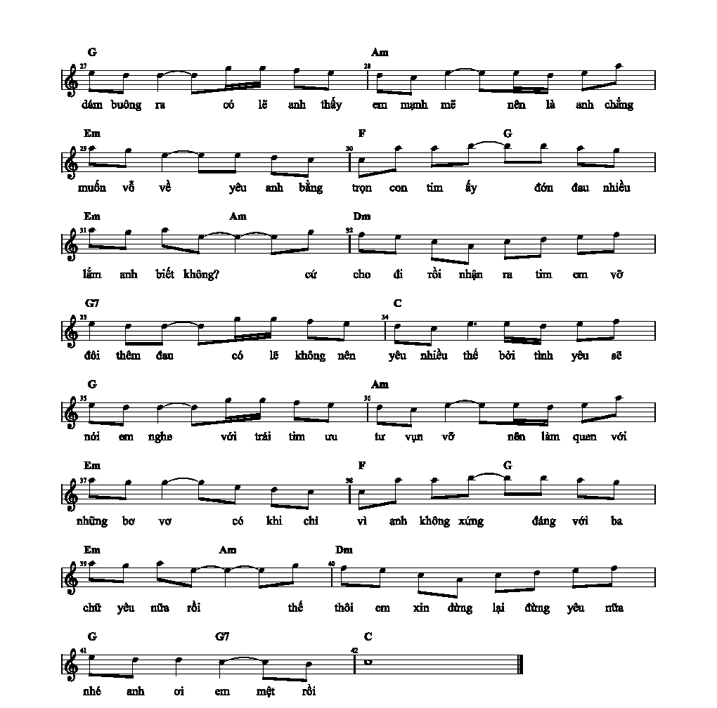 Đừng yêu nữa, em mệt rồi (lời bài hát, lyric chính xác nhất)