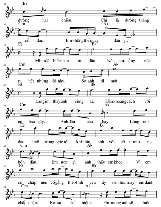 Đường một chiều (lời bài hát, lyric chính xác nhất)