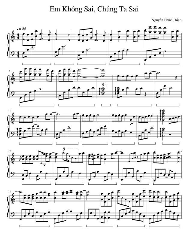 Em không sai, chúng ta sai (lời bài hát, lyric chính xác nhất)