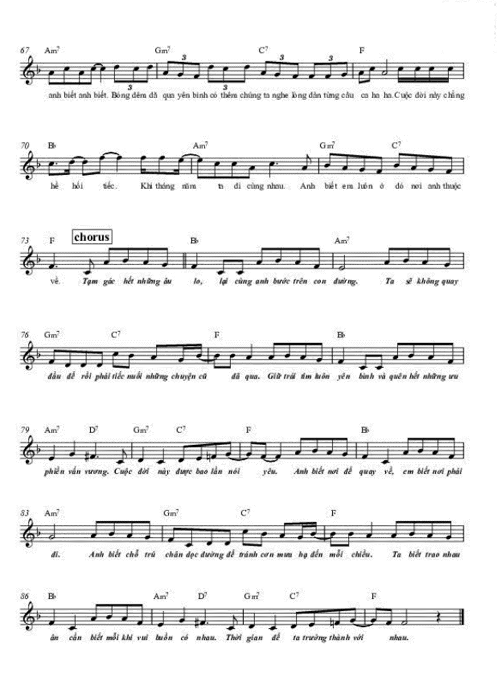 Gác lại âu lo (lời bài hát, lyric chính xác nhất)