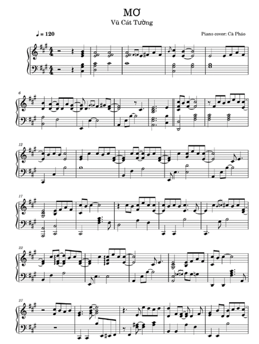 Mơ (lời bài hát, lyric chính xác nhất)