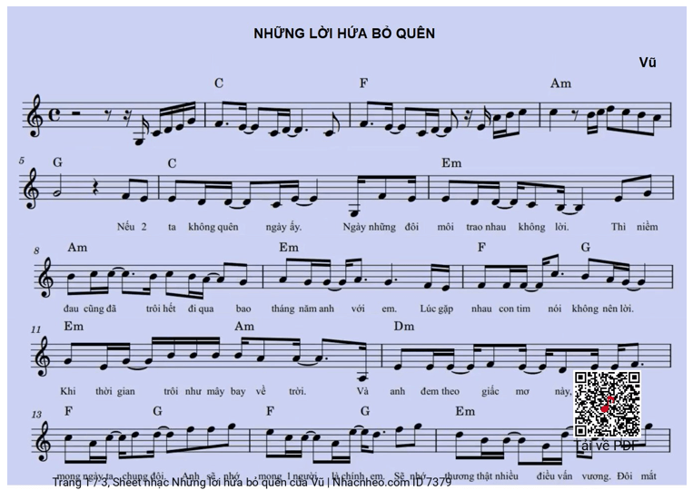 Những lời hứa bỏ quên (lời bài hát, lyric chính xác nhất)