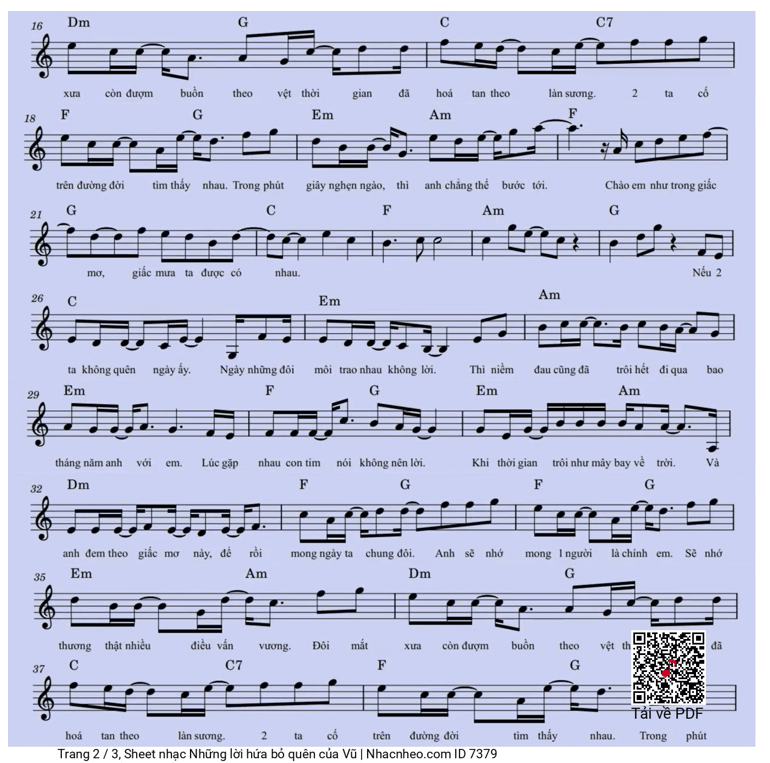 Những lời hứa bỏ quên (lời bài hát, lyric chính xác nhất)