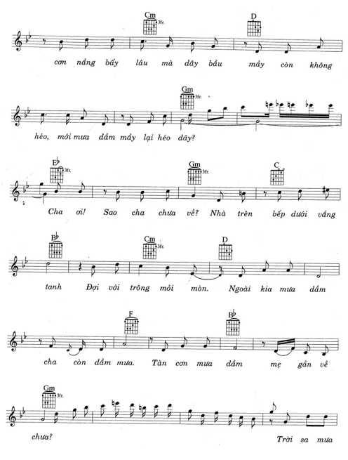 Sa mưa giông (lời bài hát, lyric chính xác nhất)