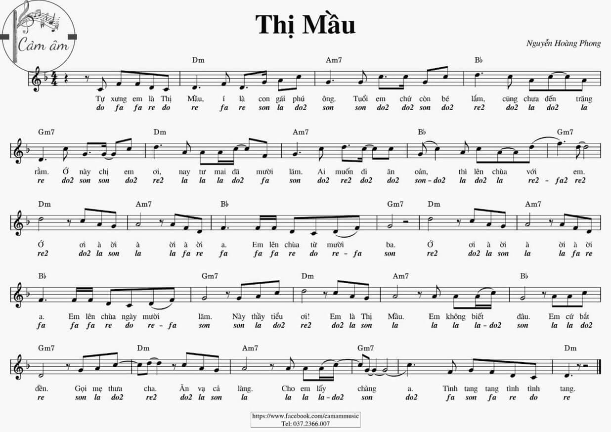 Thị Mầu (lời bài hát, lyric chính xác nhất)