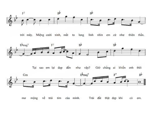 Trái đất đẹp nhất khi có em (lời bài hát, lyric chính xác nhất) (ảnh 2)