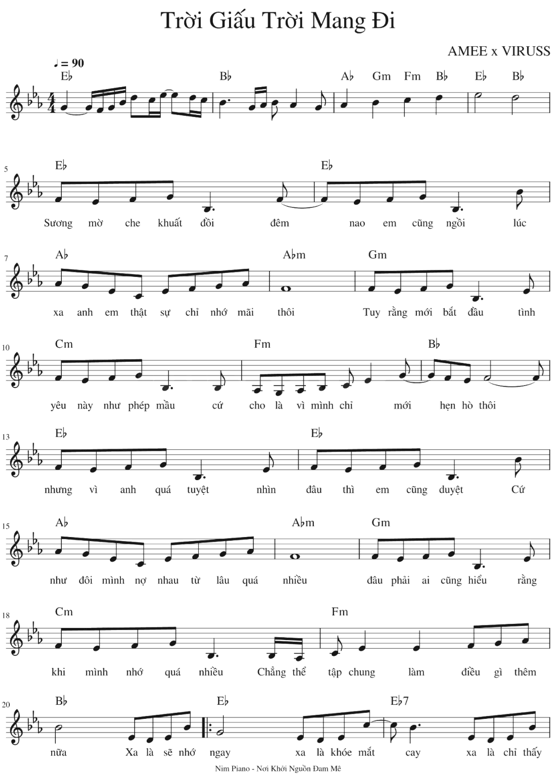 Trời giấu trời mang đi (lời bài hát, lyric chính xác nhất)