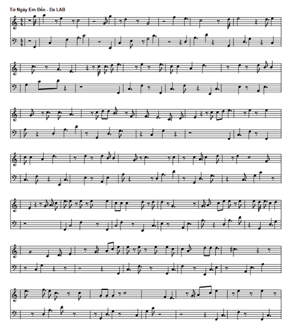 Từ ngày em đến (lời bài hát, lyric chính xác nhất)