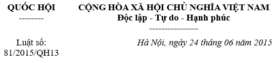 Luật kiểm toán nhà nước 2015 số 81/2015/QH13