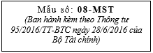 Mẫu 08-MST