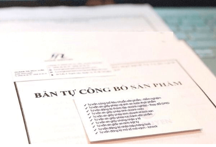 Mẫu bản công bố sản phẩm mới nhất