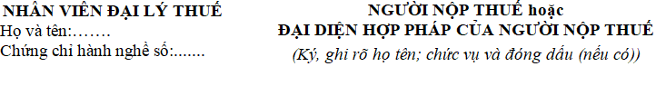 Mẫu bảng kê hóa đơn hàng hóa bán ra