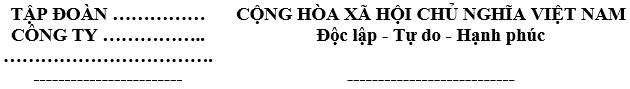 Mẫu biên bản bàn giao công việc đúng quy định