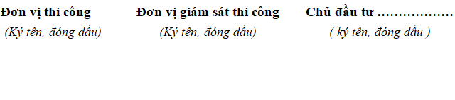 Mẫu biên bản kiểm nghiệm khối lượng