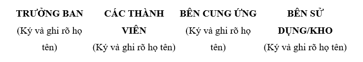 Mẫu biên bản nghiệm thu và bàn giao sản phẩm, dịch vụ mới nhất 2020