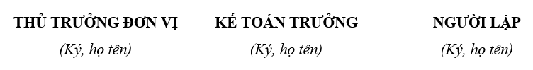 Mẫu phiếu chi theo thông tư 79/2019/TT-BTC