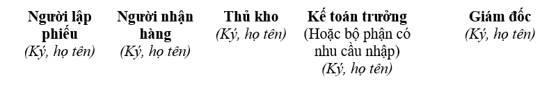 Mẫu phiếu xuất kho mẫu số 02 VT Thông tư 133