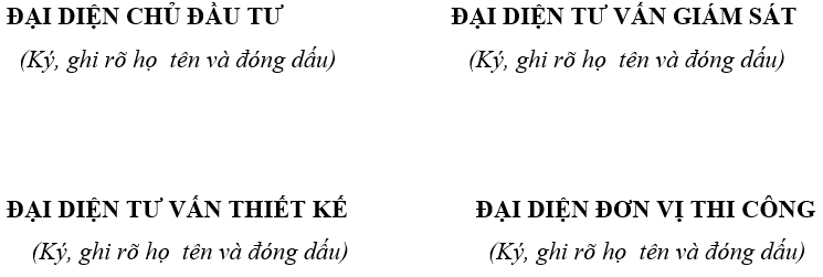 Mẫu văn bản bàn giao mặt bằng thi công chuẩn