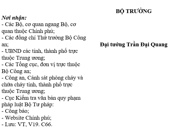 Thông tư 47-2015-TT-BCA về bảo đảm an toàn phòng cháy chữa cháy tại vũ trường, karaoke