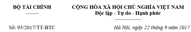 Thông tư 95-2017-tt-btc