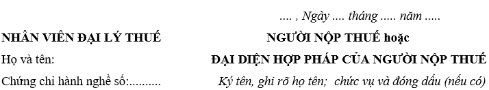 Tờ khai thuế sử dụng đất phi nông nghiệp dùng cho hộ gia đình và cá nhân