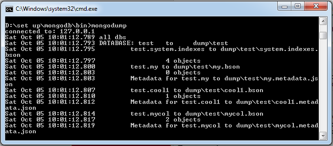 Tạo backup trong MongoDB