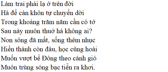 Bài thơ: Lưu biệt khi xuất dương (Phan Bội Châu): nội dung, dàn ý phân tích, bố cục, tác giả - Tác giả tác phẩm (mới 2022) | Ngữ văn lớp 11