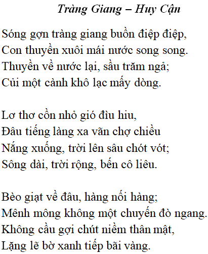 Tràng Giang (Tác giả Tác phẩm - sách mới)