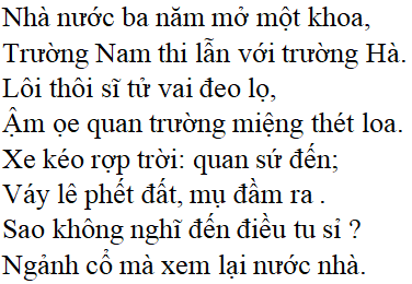 Vịnh khoa thi Hương (Tác giả Tác phẩm - sách mới)