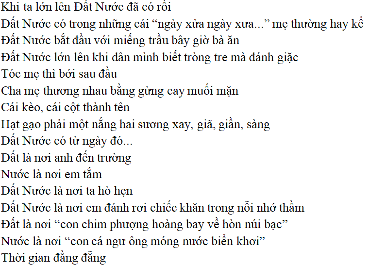 Bài thơ Đất nước (Nguyễn Khoa Điềm) - Tác giả tác phẩm (mới 2023) | Ngữ văn lớp 12