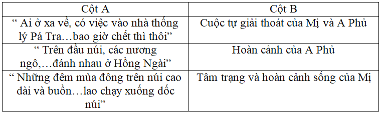 Trắc nghiệm bài Vợ chồng A Phủ có đáp án - Ngữ văn lớp 12