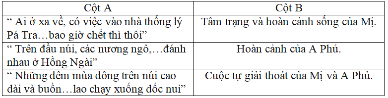 Trắc nghiệm bài Vợ chồng A Phủ có đáp án - Ngữ văn lớp 12