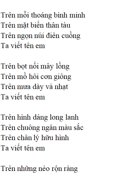 Bài thơ: Tự do (P.Ê-luy-a): nội dung, dàn ý phân tích, bố cục, tác giả - Tác giả tác phẩm (mới 2023) | Ngữ văn lớp 12