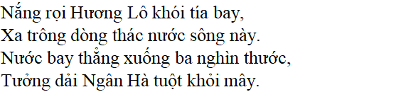 Bài thơ Xa ngắm thác núi Lư - nội dung, dàn ý, giá trị, bố cục, tác giả | Ngữ văn lớp 7