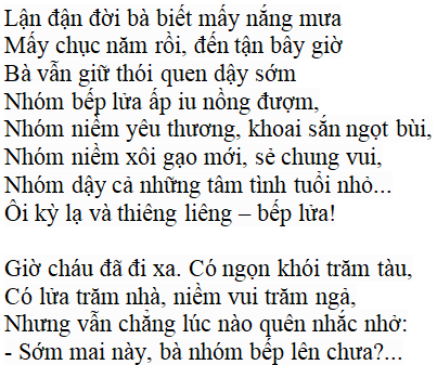 Bếp lửa (Tác giả Tác phẩm - sách mới)