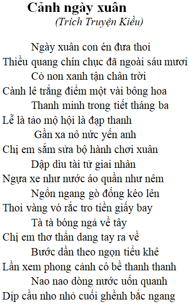 Tác phẩm: Cảnh ngày xuân (Tác giả Tác phẩm - sách mới)