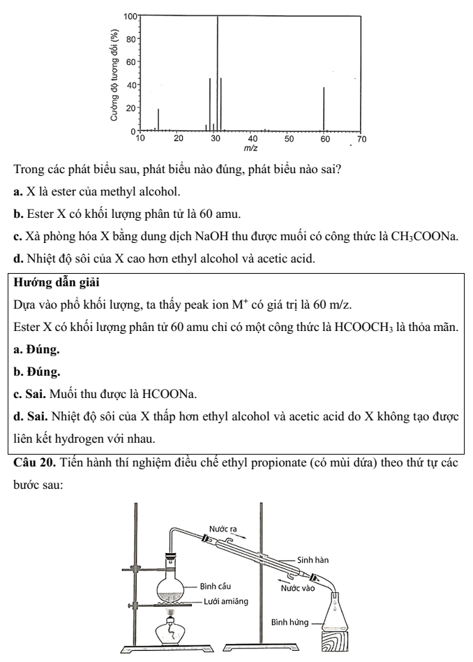 Đề kiểm tra Hóa học 12 Kết nối tri thức theo Chương (có lời giải)