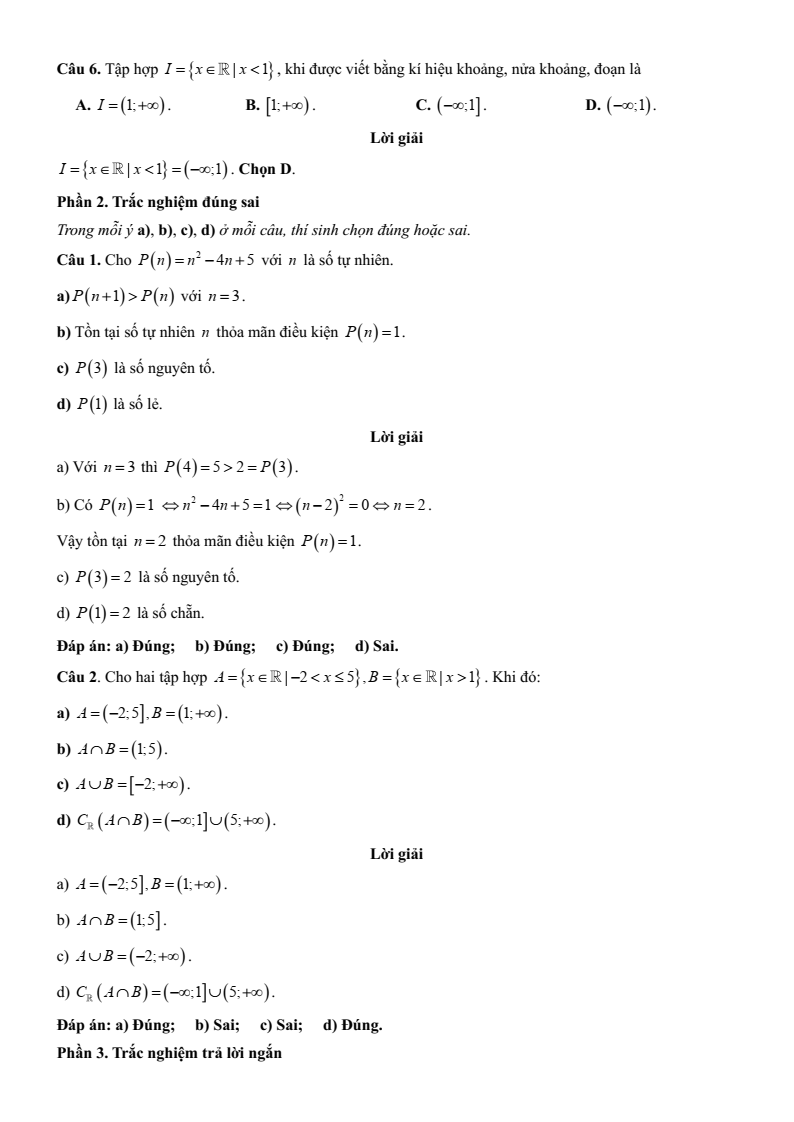 Đề kiểm tra Toán 10 Cánh diều theo Chương (có lời giải)