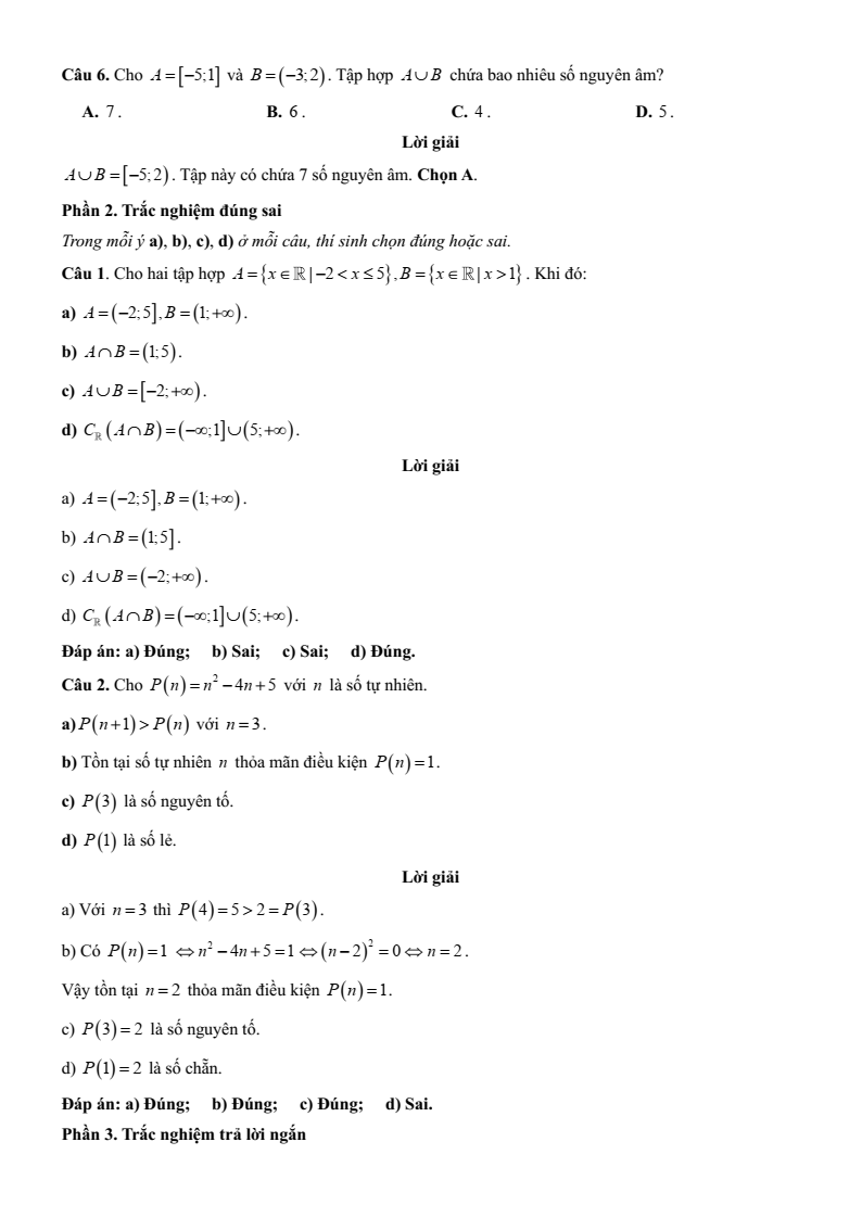 Đề kiểm tra Toán 10 Chân trời sáng tạo theo Chương (có lời giải)