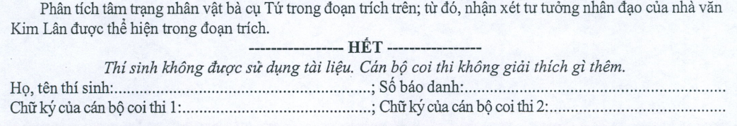 Đề minh họa năm 2022 môn Ngữ Văn tốt nghiệp THPT (có đáp án)