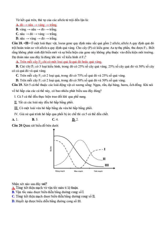Đề thi học sinh giỏi Sinh học 12 trường THPT Lê Quý Đôn (Ninh Bình) năm 2025-2026