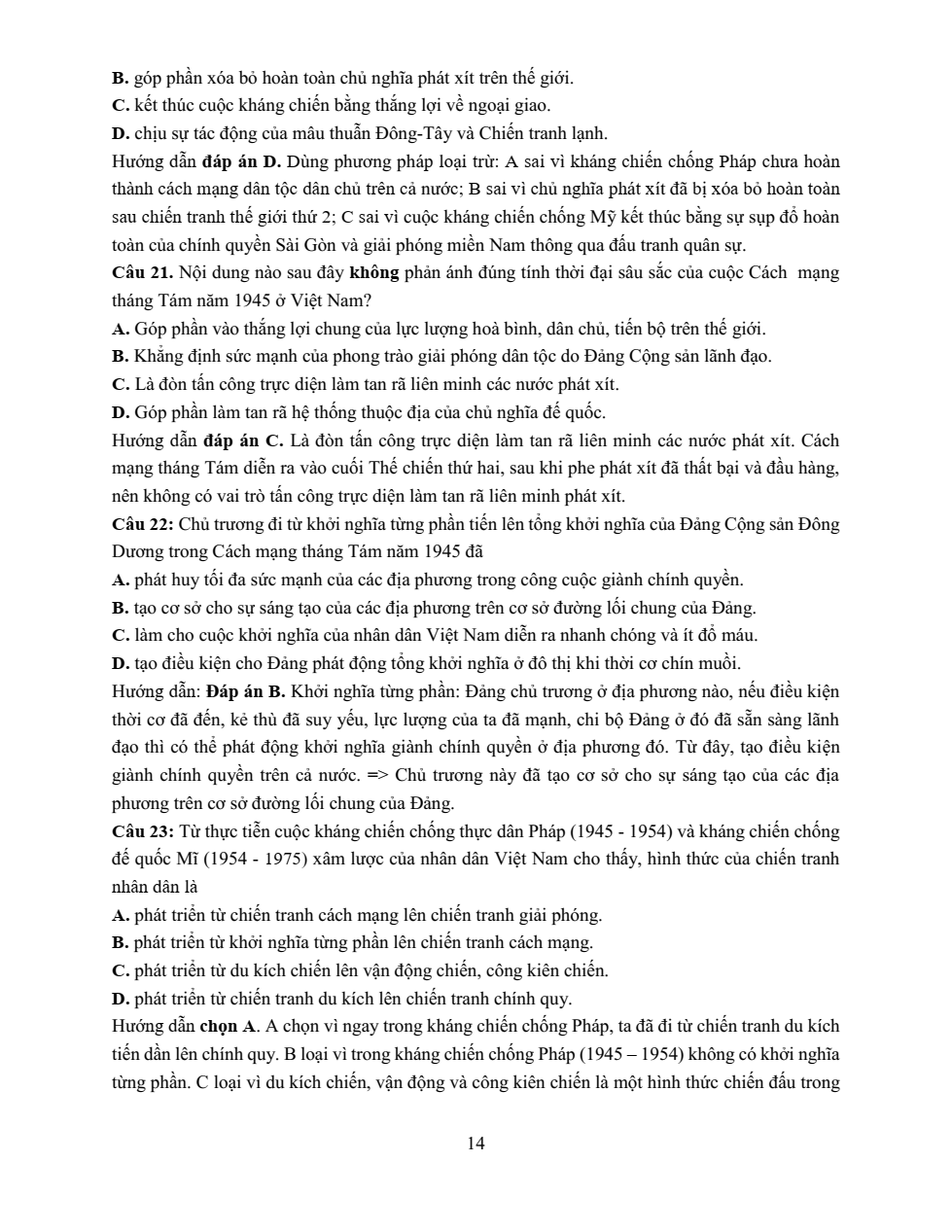 Đề thi học sinh giỏi Lịch Sử 12 trường THPT Hậu Lộc 3 năm 2025-2026